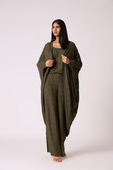 Meghan Knit  Travel Set - Olive